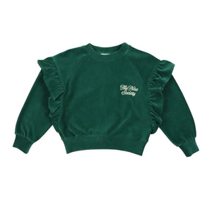 The New Society Retro Green Odense Sweater