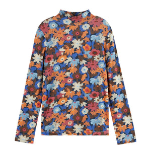 Scotch & Soda Flowers All Over Printed Mockneck