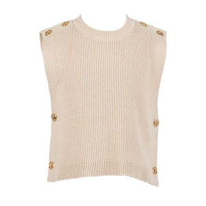 Twinset Biscuit Knit Vest