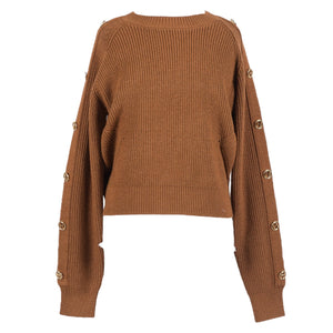 Twinset Camel Crewneck Sweater