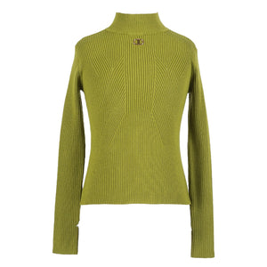 Twinset Olive Oil Knit Turtleneck