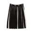 Twinset Black White Knit Pleated Skirt