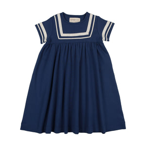 Farren + Me Navy/ Ecru Tennis Short Sleeve Sailor Dress