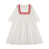 Farren + Me Ecru/ Red Tennis 3/4 Sleeve Sailor Dress