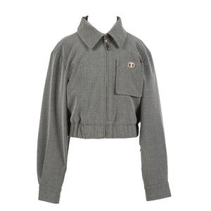 Twinset Med Grey Mel Short Jacket