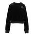 Twinset Black Velour Sweatshirt