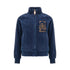 *Preorder* Moschino Blue Navy Bear Embroidery Girl Zip up Chenille Sweatshirt