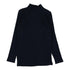 Lil Legs Navy Double Rib Mockneck