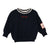 Lil Legs Navy Bon Voyage Toddler Sweatshirt