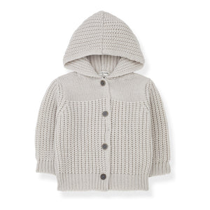 1 + in the Family Ecru Simo Hooded Jacket