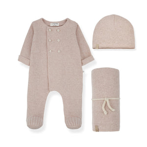 1 + in the Family Nude 3pc Layette  Set