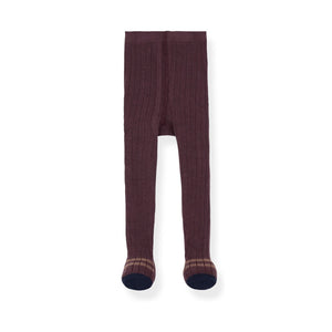 1 + in the Family Melanzana Sally Ribbed Plain Tights