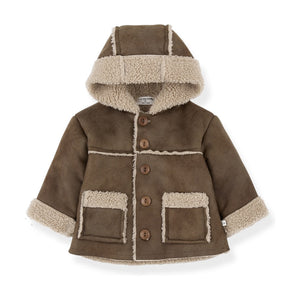 1 + in the Family Brown Johan Hooded Jacket