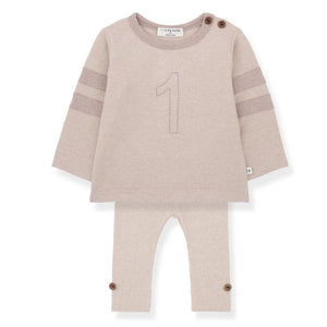 1 + in the Family Nude Franz Number One T-shirt & Sina Legging Set