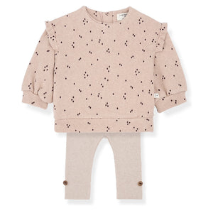 1 + in the Family Nude Line Sweater & Legging Set