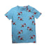 Campamento Teal Flower Top short Sleeve