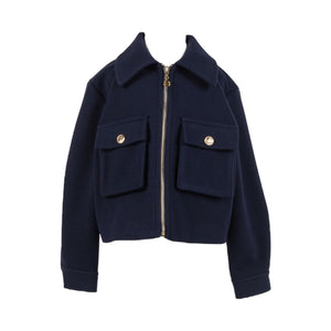 Twinset Classic Blue Jacket w/ Pockets