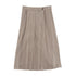 Twinset Pied de Poule Camel Long Skirt