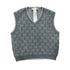 Twinset Med Grey Micro Logo Knit Vest