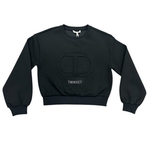 Twinset Black Logo Sweatshirt
