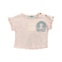 Tocoto Vintage Pink Flame Ruffle Sleeves Girl Printed Baby T-Shirt