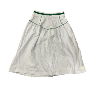 Bace White Pique Seam Skirt