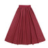 Parni K559 Burgundy Teen Tafetta Skirt