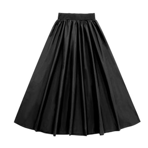 Parni K559 Black Teen Tafetta Skirt