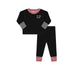 Parni D06 Black Colorblock Doll Pajamas