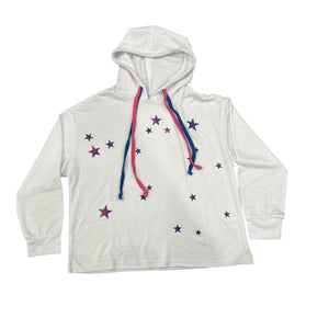 Rock Candy White Star Hoodie Tee