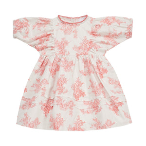 Cera Una Volta Toile De Jouy Pink Kana Dress