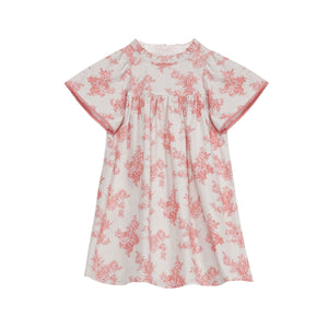 Cera Una Volta Toile De Jouy Pink Leonidas Dress