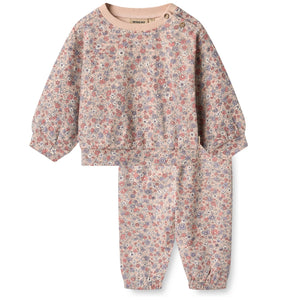 Wheat Rose Dust Flowers Lia Sweatshirt & Chevy Sweatspants Set