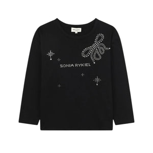 Sonia Rykiel Black Logo LS T-Shirt
