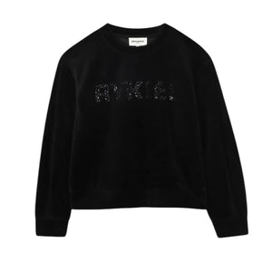 Sonia Rykiel Black Logo Crewneck Sweatshirt