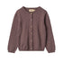 Wheat Plum Knit Maia Cardigan
