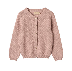 Wheat Rose Powder Knit Magnella Cardigan