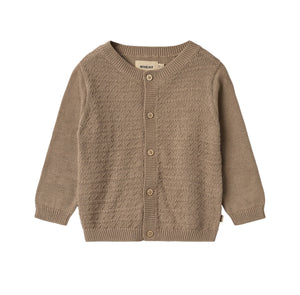 Wheat Beige Stone Knit Bjorn Cardigan