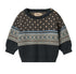 Wheat Navy Julius Jaquard Pullover