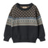 Wheat Navy Julius Jaquard Pullover