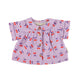 Piupiuchick Purple & White Checkered w/ Cherries Peter Pan Collar Shirt & Bloomer Set