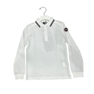 Colmar White Solid LS Polo T-Shirt 3592N