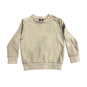 Colmar Taupe Waffle Sweater with Patch 3676