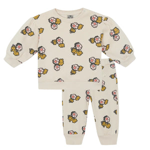 Bonton Mouton Lys Baby Faroe & Pants Set