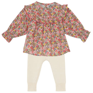 Bonton Rose Faroe Minette Blouse and Legging Set