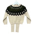 One Child Cram Fair Isle Sweater & Legging Set