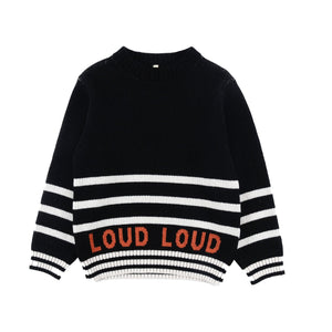 Loud Black/ Ecru/ Orange Meadow Pullover