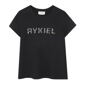 Sonia Rykiel Black Logo SS T-Shirt