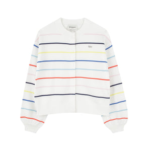 Sonia Rykiel Off White Stripe Cardigan