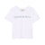 Sonia Rykiel White Rhinestones Logo SS Tee